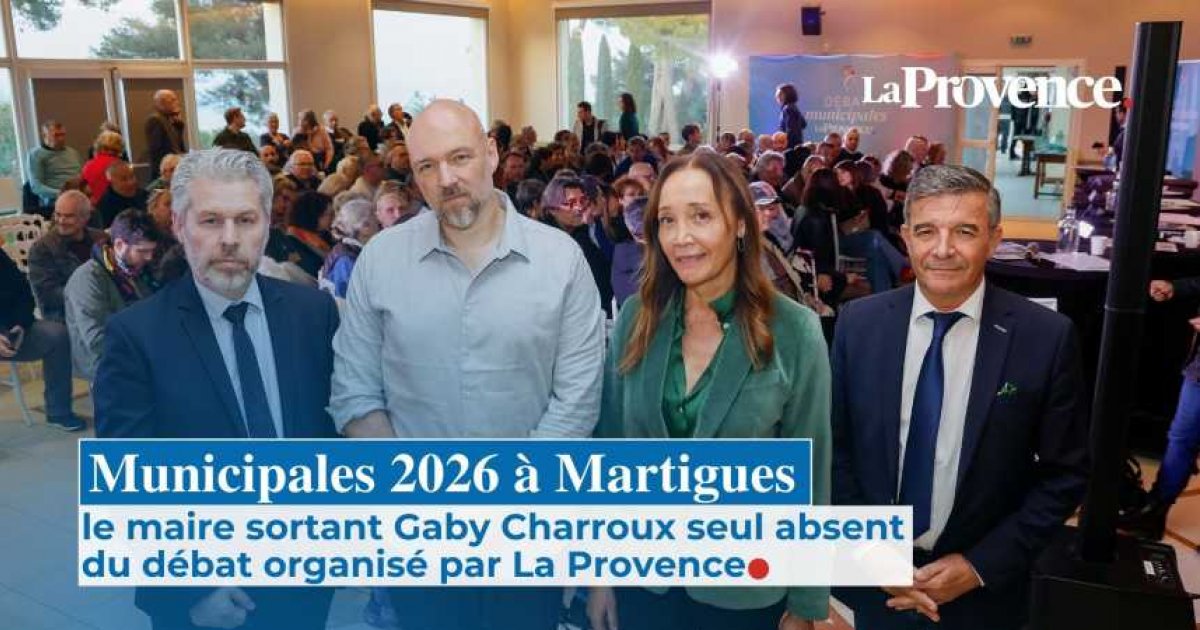 Municipales 2026 : à Martigues, le maire sortant Gaby Charroux seul absent  du débat organisé par La Provence