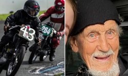 Le plus vieux pilote de moto au monde a 97 ans !