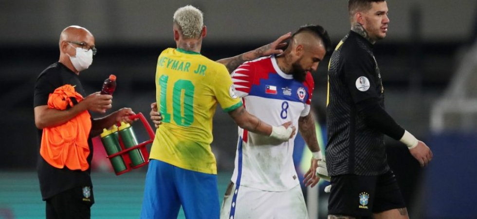 Brésil : Neymar réplique à un Vidal offensif
