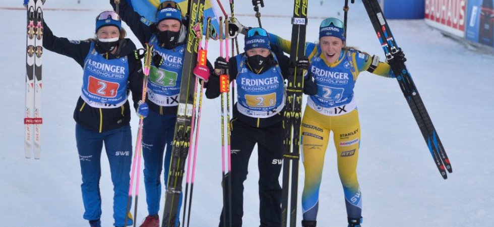 Biathlon - Relais de Nove Mesto (F) : La Suède s'impose, les Bleues 3emes