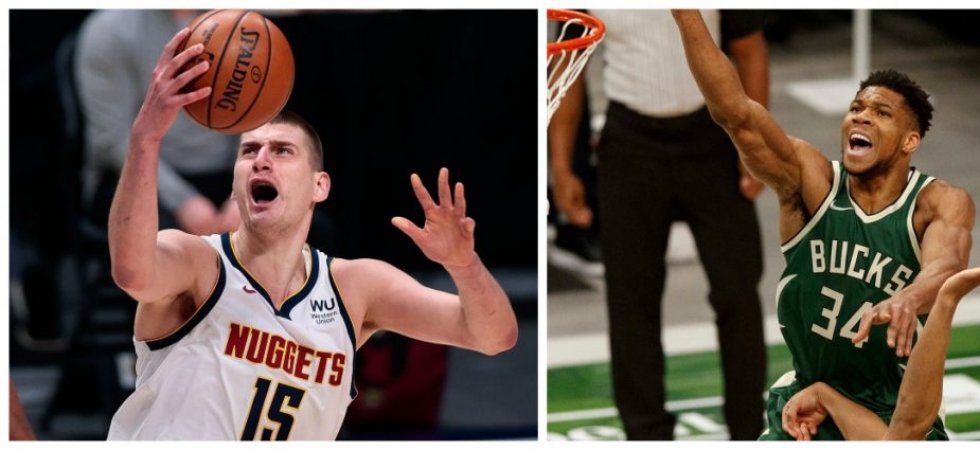 NBA : Jokic et Antetokounmpo joueurs de la semaine