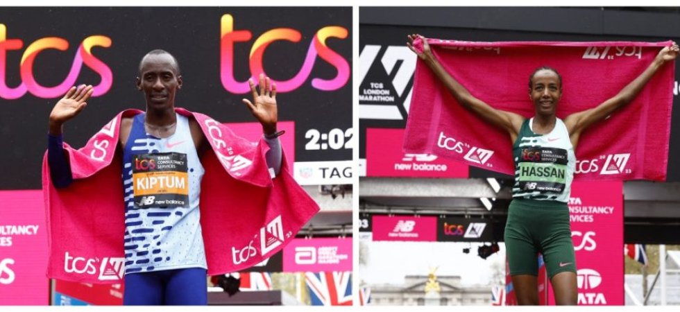 Marathon de Londres : Kiptum s'offre la deuxième performance de l'histoire, Hassan gagne pour son premier marathon !