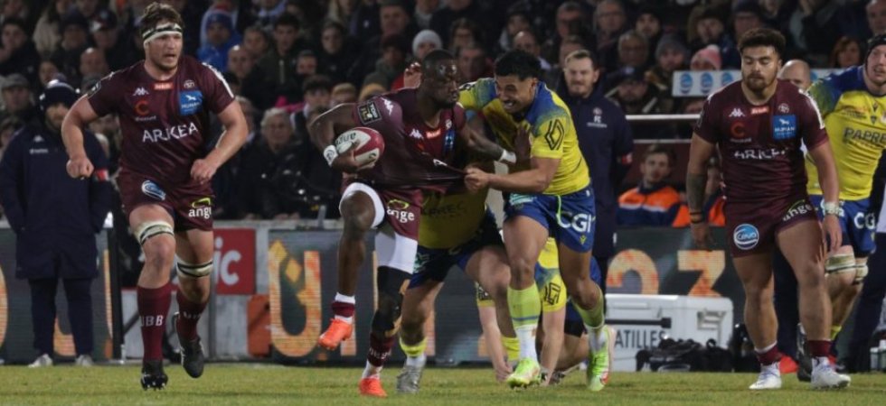 Top 14 (J18) : Bordeaux-Bègles s'impose face à Clermont