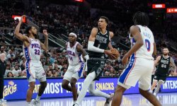 NBA : Wembanyama encore monstrueux mais les Spurs battus après deux prolongations contre Philadelphie 