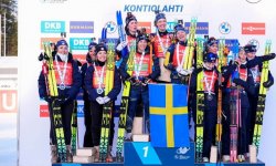 Biathlon - Relais de Kontiolahti (F) : Deuxième derrière la Suède, la France s'offre le globe de la spécialité 