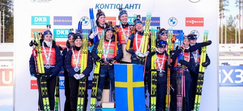 Biathlon - Relais de Kontiolahti (F) : Deuxième derrière la Suède, la France s'offre le globe de la spécialité 