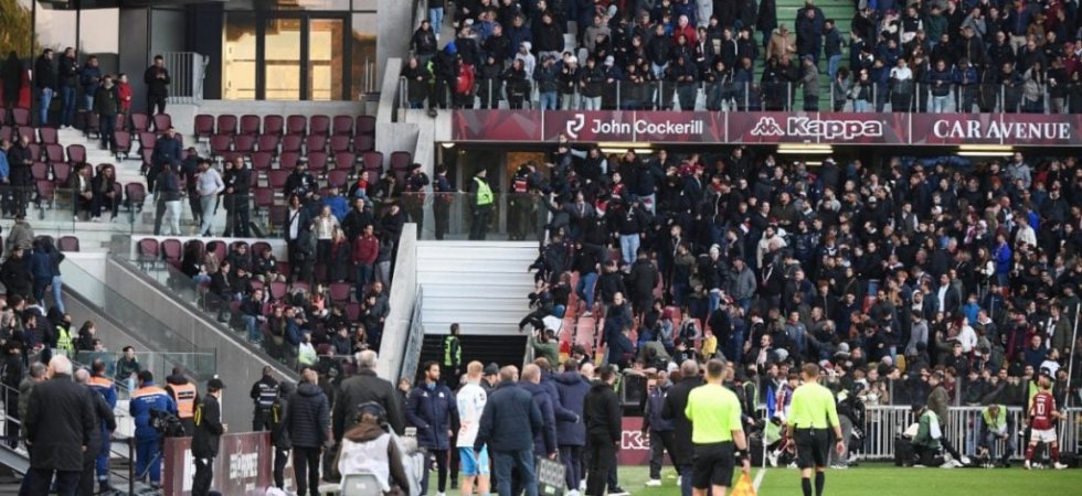 L1 (J7) : Le match Metz-OM émaillé d'incidents entre supporters 