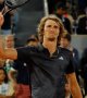 Roland-Garros (H) : Zverev en quarts face à la surprise Etcheverry