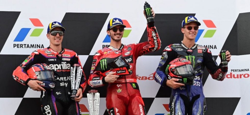 MotoGP - GP d'Indonésie : Bagnaia s'impose et reprend la tête du championnat, Quartararo troisième