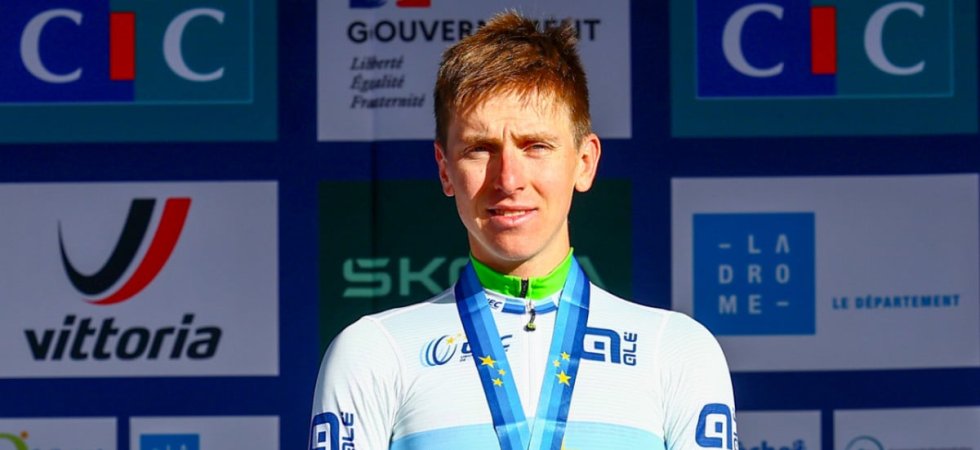 Pogacar déjà de retour sur son vélo.... avec son maillot de champion d'Europe !
