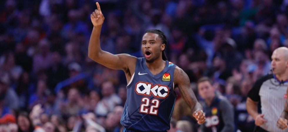 NBA : 15e victoire de suite pour OKC, James s'offre les Sixers 