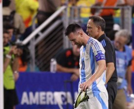 Copa America : Les larmes de Messi après sa blessure en finale 