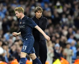 Naples : De Bruyne content du départ de Conte ?