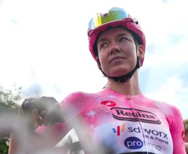 Une énorme chute sur le Giro féminin, la maillot rose impliquée