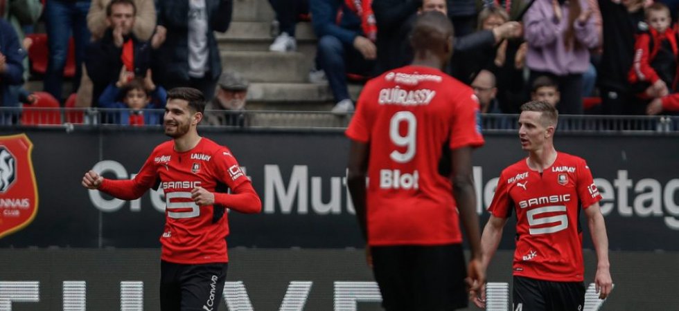 L1 (J34) : Rennes écrase Lorient et monte sur le podium