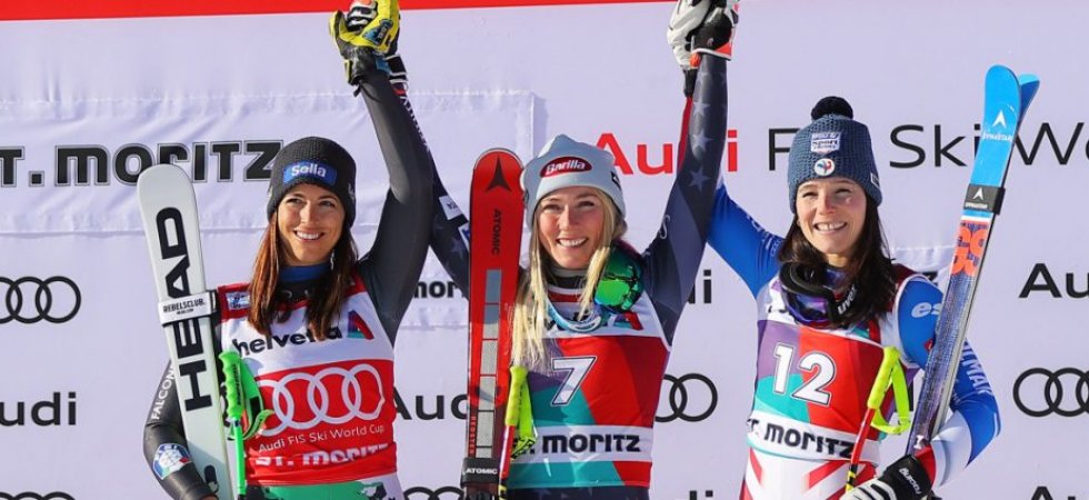 Ski alpin - Super-G de St-Moritz (F) : Shiffrin l'emporte, Miradoli sur le podium