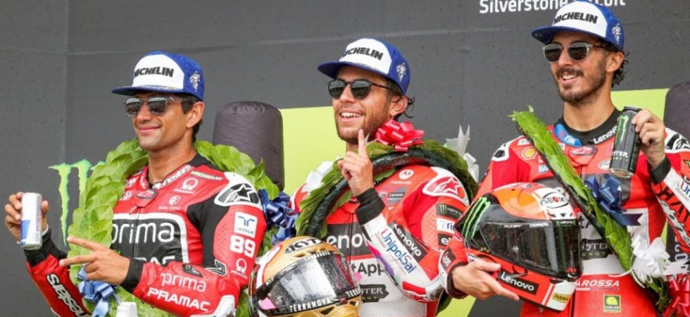 MotoGP - GP de Grande-Bretagne : Bastianini s'impose devant Martin et Bagnaia 