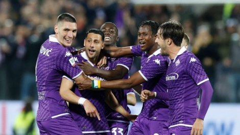 La Fiorentina vince contro l'Atalanta Bergamo nell'andata delle semifinali