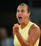 WTA - Rome : Sabalenka s'en sort après avoir sauvé trois balles de match 