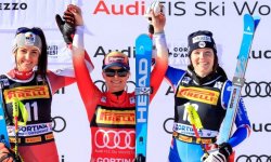 Ski alpin - Super-G de Cortina d'Ampezzo (F) : Un podium pour Miradoli, la victoire pour Gut-Behrami 